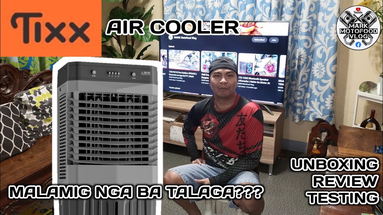 TIXX Air Cooler | Malamig Nga Ba Talaga? Review & Unboxing | Mark MotoFood Vlog