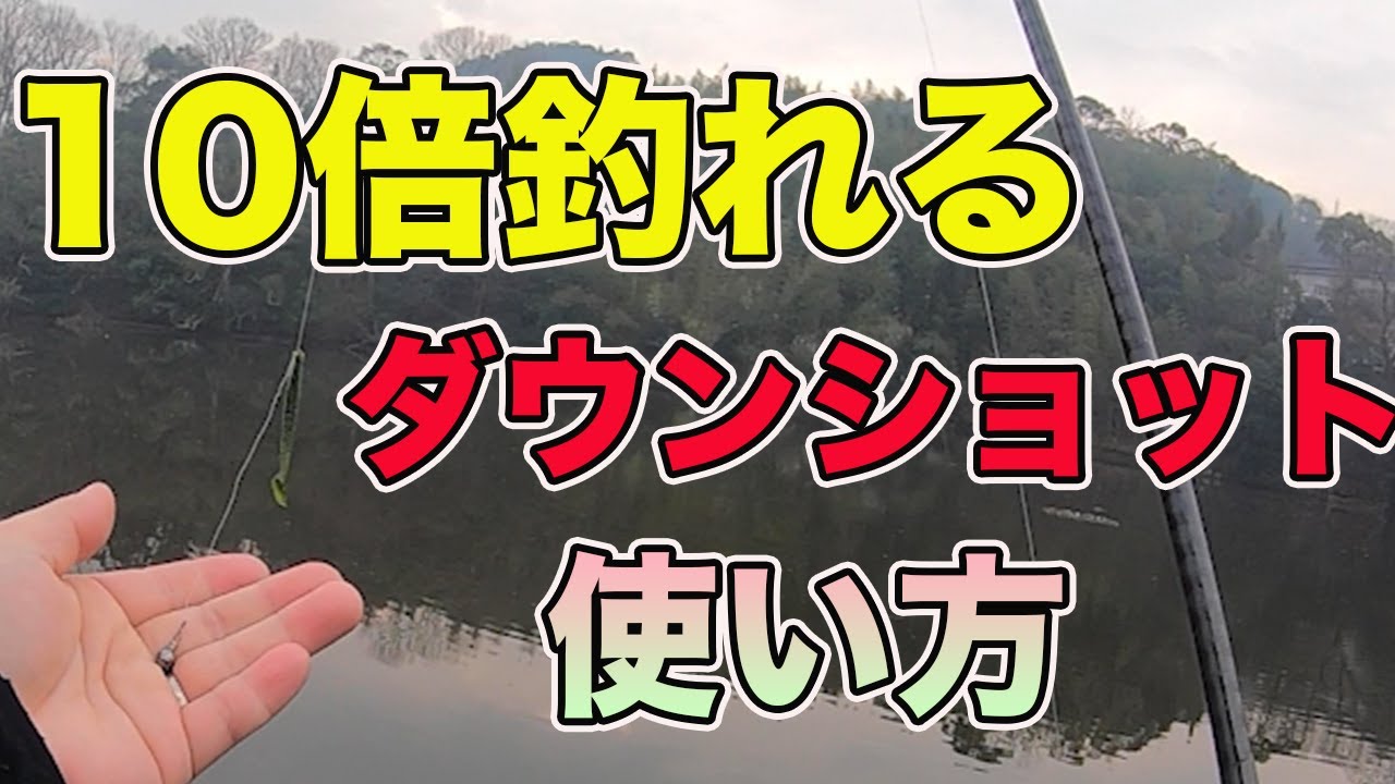 【バス釣り】ダウンショットリグの釣れる動かし方・使い方!!釣り方やアクションをマスターするためのコツを解説してみた【冬のバス釣り】