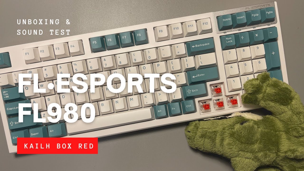 FL-ESPORTS FL980 | Kailh Box Red | Unboxing & Sound Test | 96% Mechanical Keyboard