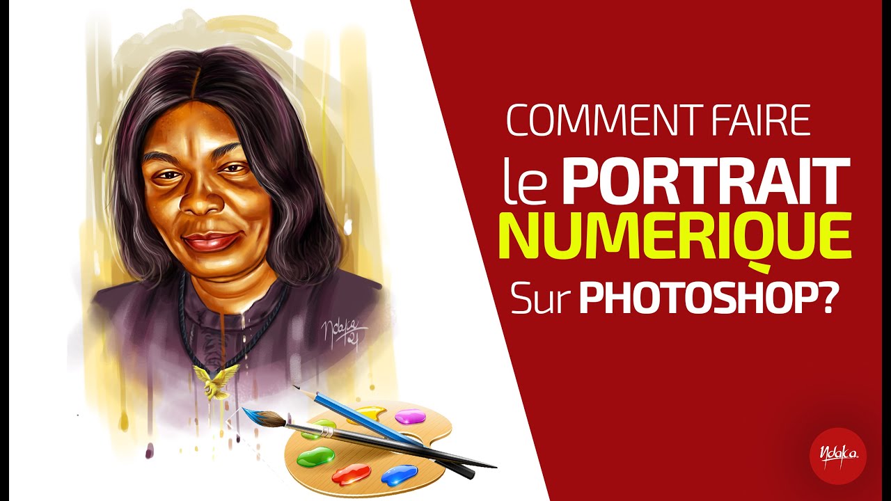 COMMENT FAIRE LE PORTRAIT NUMERIQUE SUR PHOTOSHOP? #peinturenumerique #digitalpainting #portrait