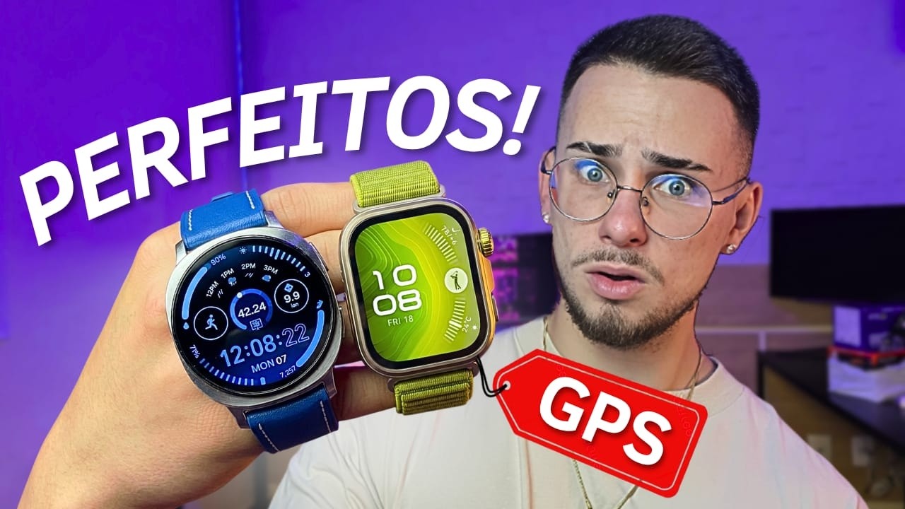 TOP 7 MELHORES Smartwatchs  com GPS CUSTO-BENEF&Iacute;CIO em 2026!!! (SOMENTE OS MELHORES)