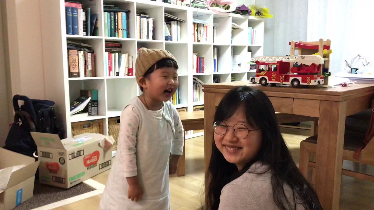 혼나는 아민. 3살 아민이의 기록.