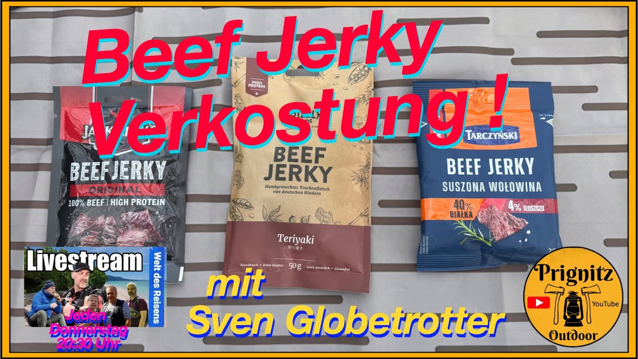 Beef Jerky Verkostung mit 