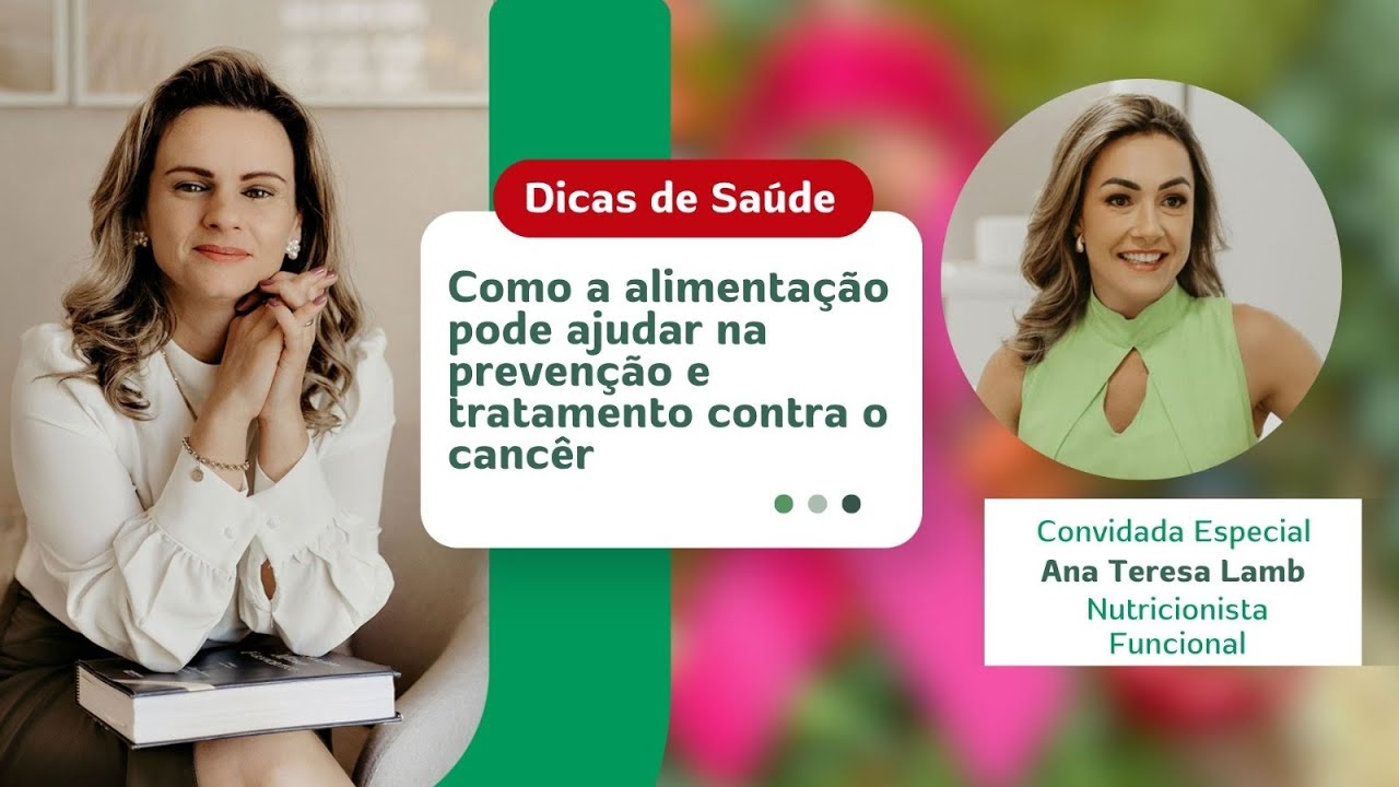 Dicas de Saúde 23/10/2025 -  Como a alimentação pode ajudar na prevenção e no tratamento do câncer.