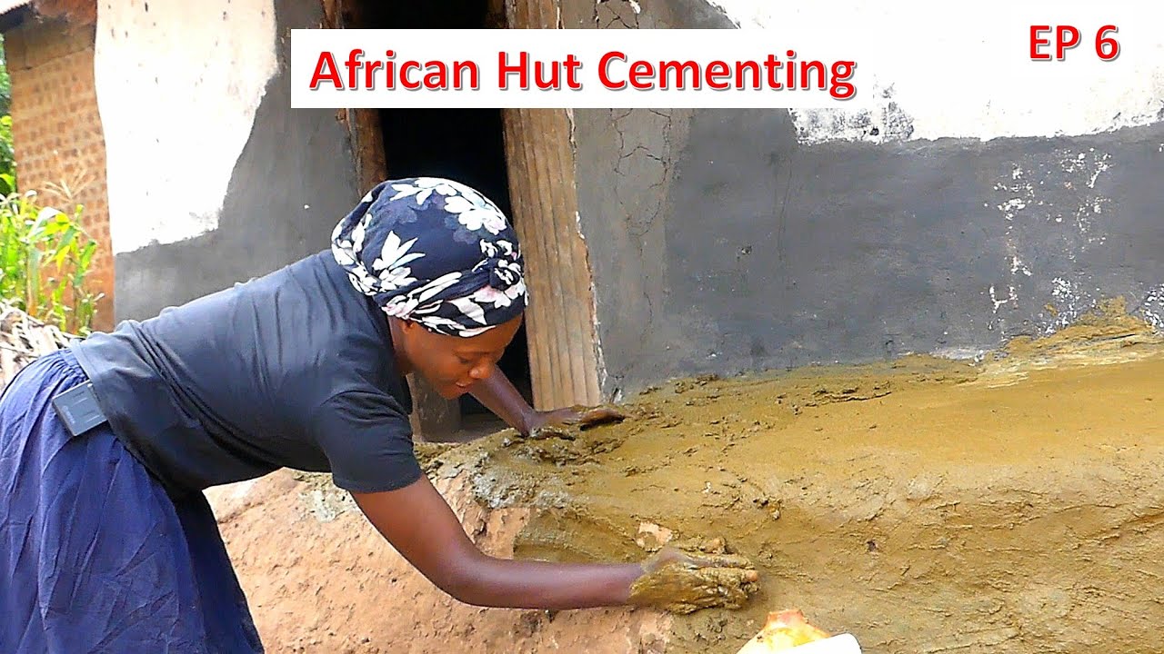 African Hut Cow Dung Smearing African Culture and Nature Episode 6