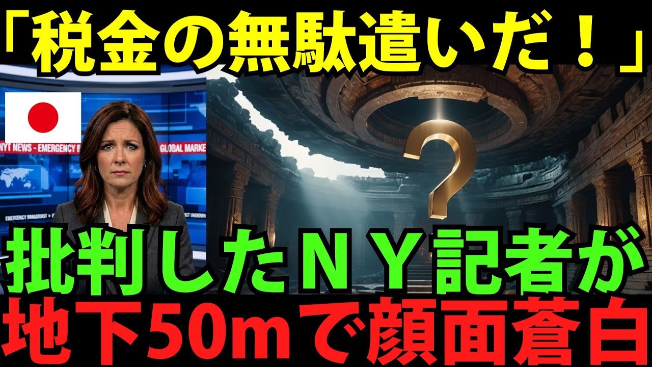 「税金の無駄使いだ！」日本の”地下神殿”を嘲笑したNY記者→潜入５分後、足元の”ある異変”に気づき顔面蒼白になった理由