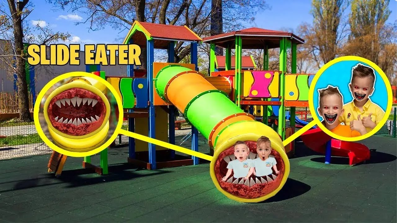 ¿SLIDE EATER SE COME A VLAD Y NIKI ATRAPADOS POR EL DRON!