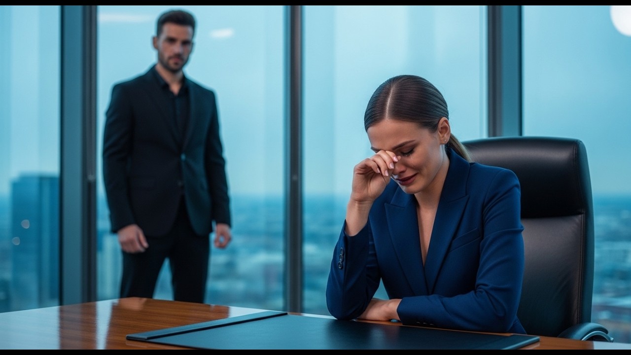 A Tired Single Dad Heard His CEO BOSS  Crying — What She Asked Changed Everything