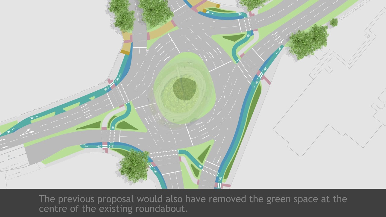 Revised plans for Lawnswood roundabout