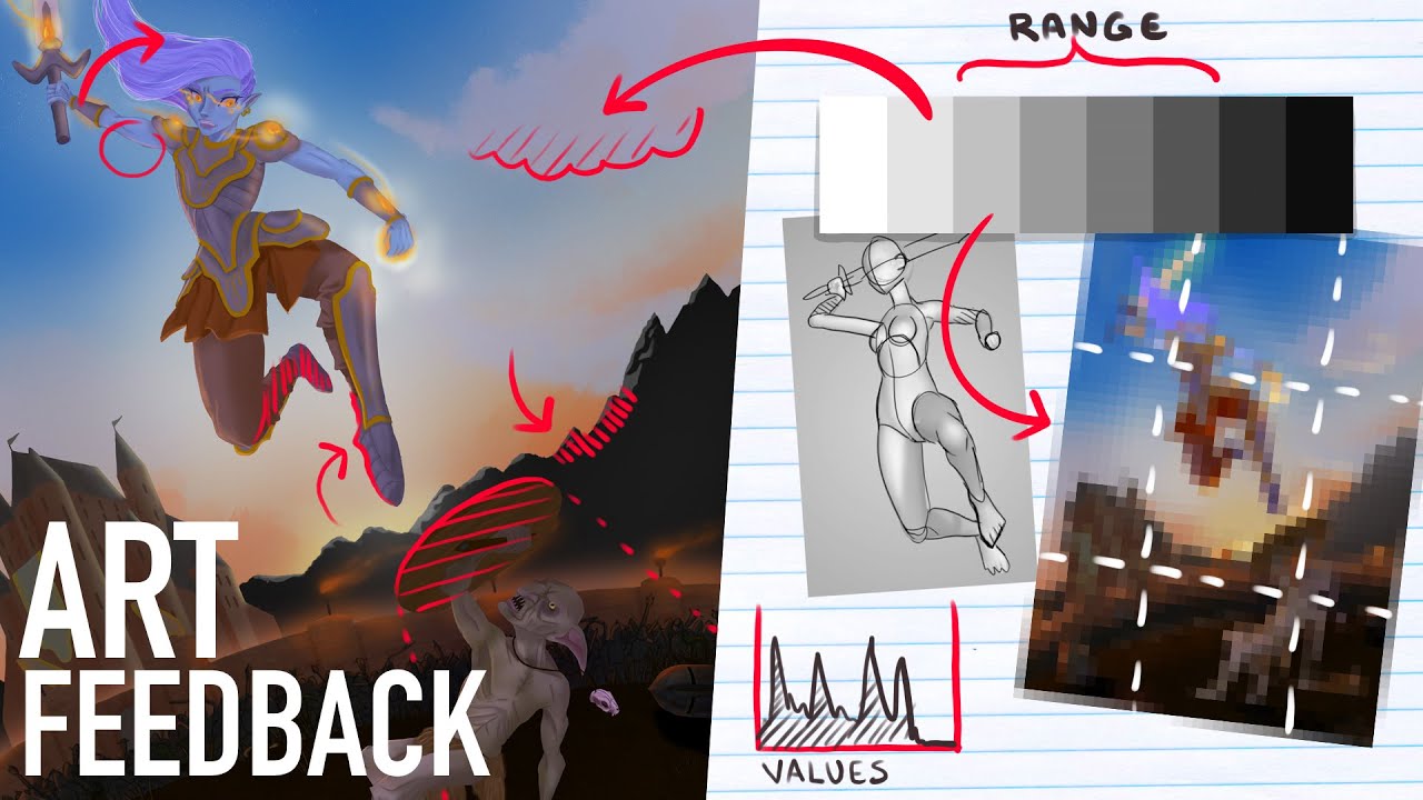 👩&zwj;🏫 Art Critique by Professional Digtial Artist (Learn Values & Depth)