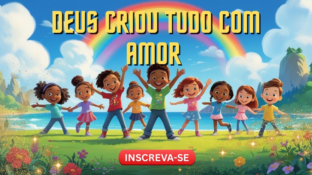 🌟 Deus Criou Tudo com Amor | Música Infantil Cristã Animada 