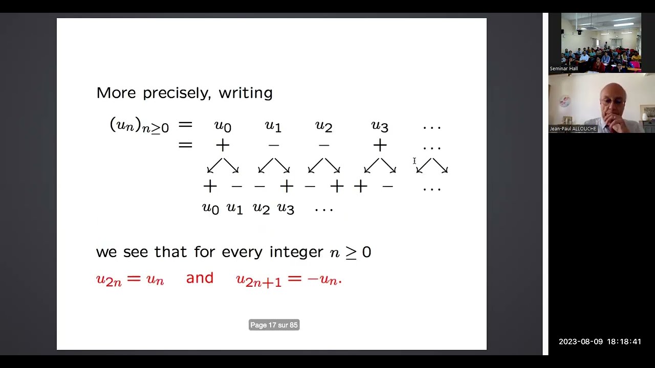 workshop on words and transcendence: J P Allouche Lecture 1