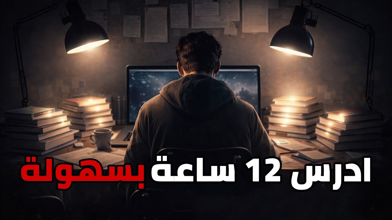 المذاكرة الطويلة مش مستحيلة | 3 مفاتيح تخليك تدرس 12 ساعة بسهولة 📚🔥