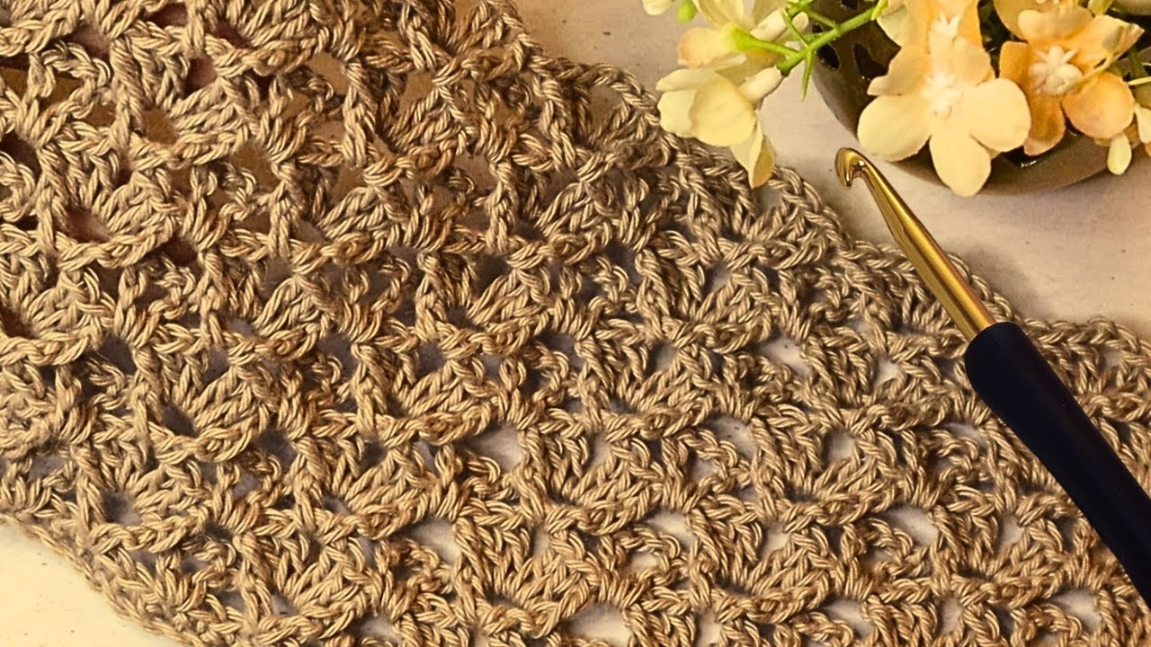 WOW! JUST 2 ROWS! Beginner-friendly! Crochet this beautiful Pattern | Very easy | #Crochet #Knitting