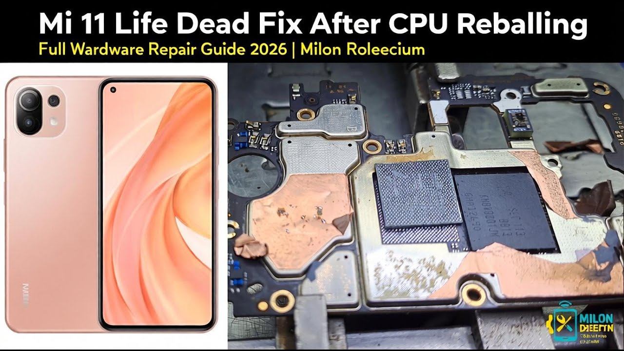 Mi 11 Lite Dead Fix After CPU Reballing | Full Hardware Repair Guide 2026 | Milon Telecom