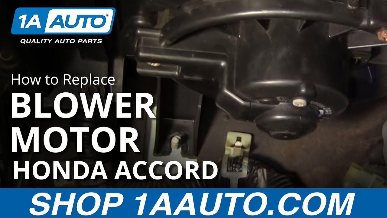 How to Replace Heater Blower Motor 94-97 Honda Accord
