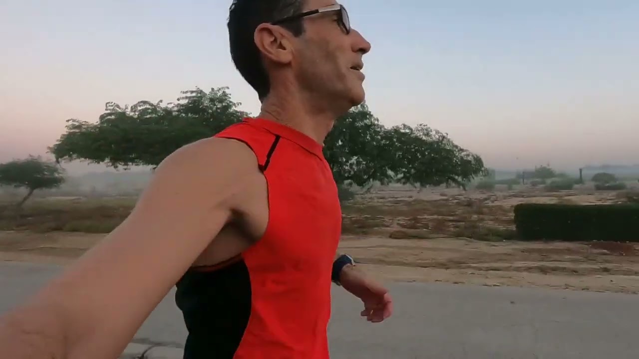 Running in Saudi Arabia - Saudi Aramco compound Dhahran.