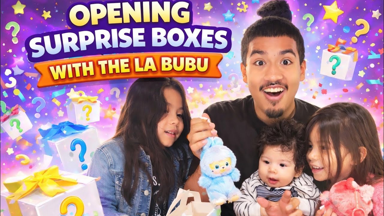 Opening La Bubu Surprise Boxes at Olive Garden!  #labubu #olivegarden #unboxing #labubuviral #family