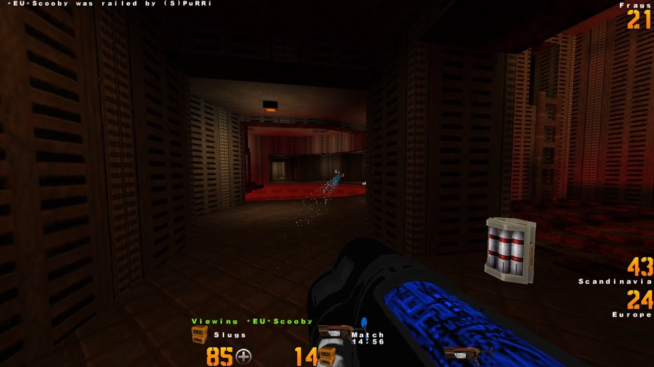 QUAKE 2 | Scandinavia vs Europe | 2001 | Map Q2DM3 | POV PURRI