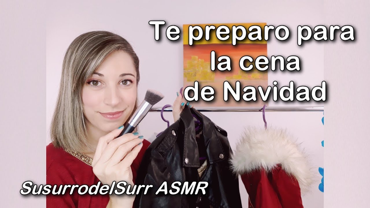 ASMR . Tu amiga Surr te prepara para la cena de NAVIDAD . Te maquillo . ROLEPLAY .  Zoom H6