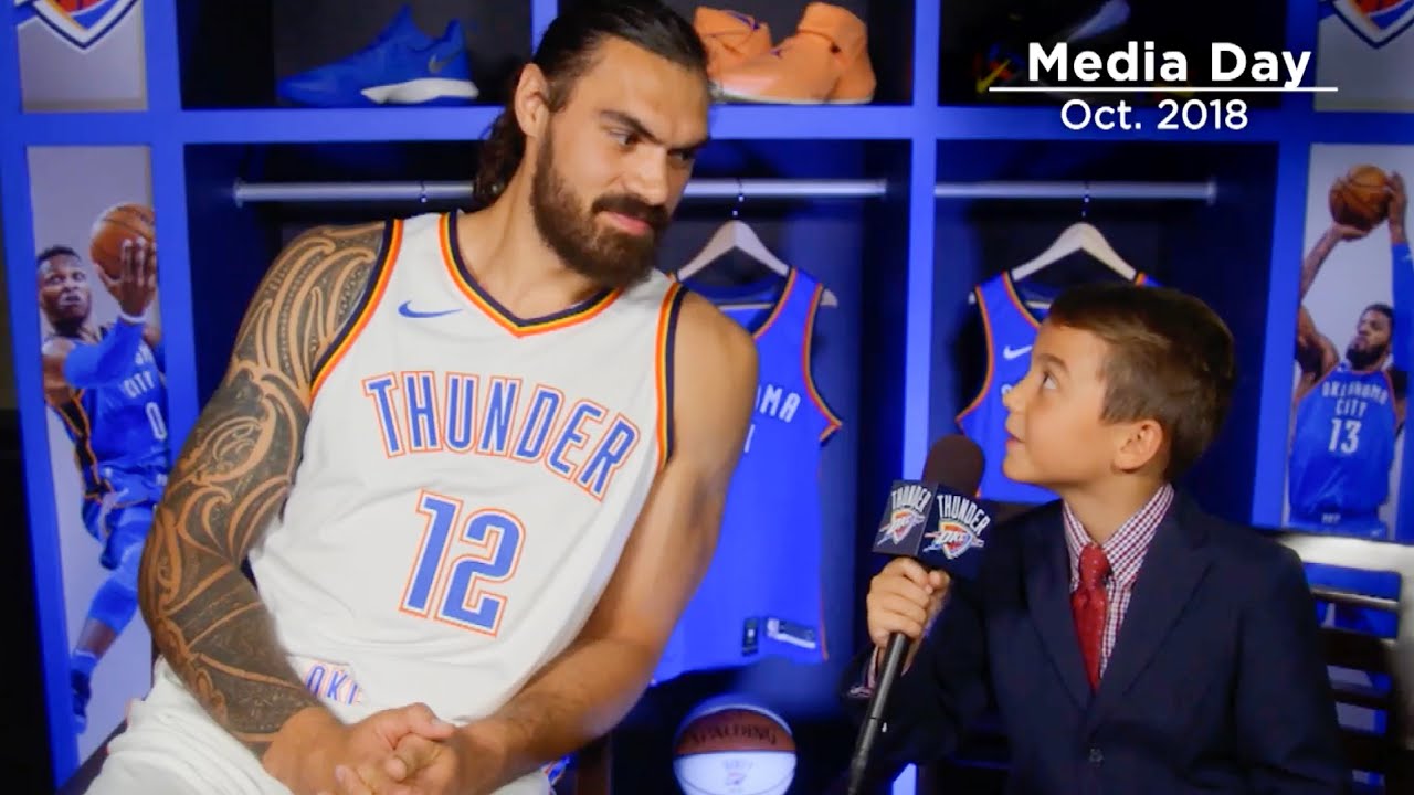 Thunder Archive | Kid Reporters Interview Steven Adams, Dennis Schröder, and Terrance Ferguson