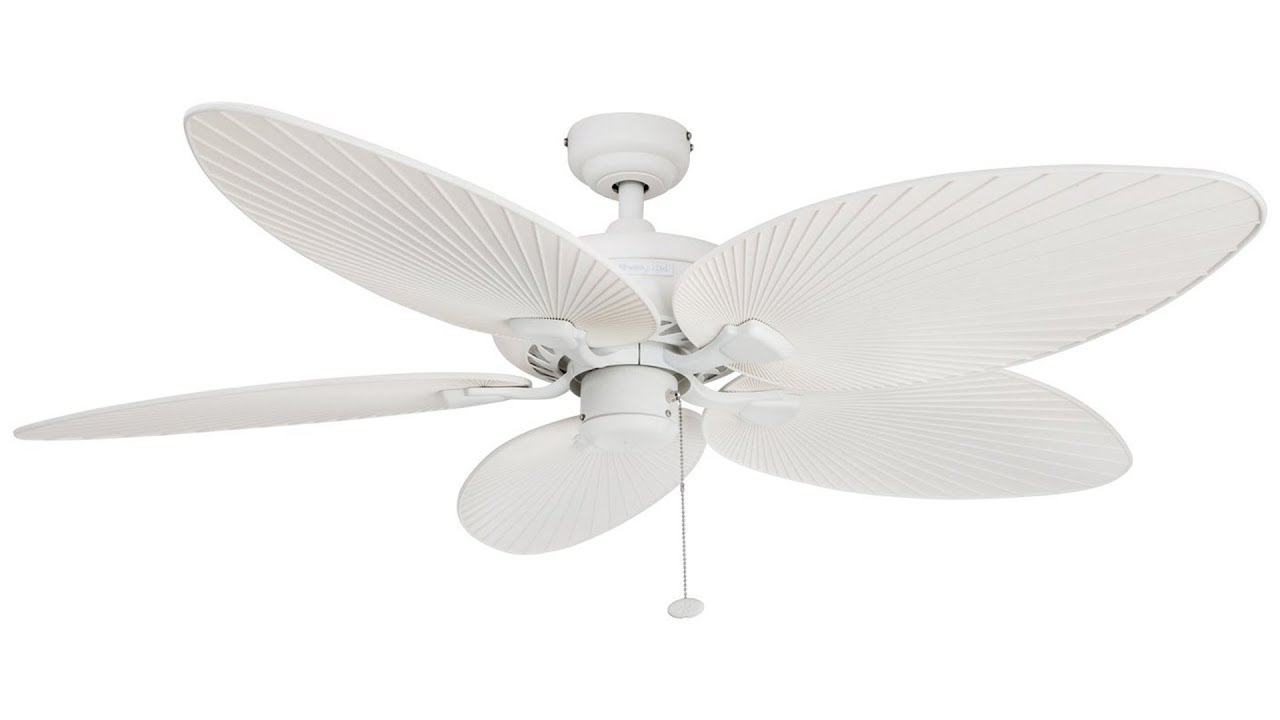 Honeywell 52-Inch Palm Island Ceiling Fan with White Finish (50200)