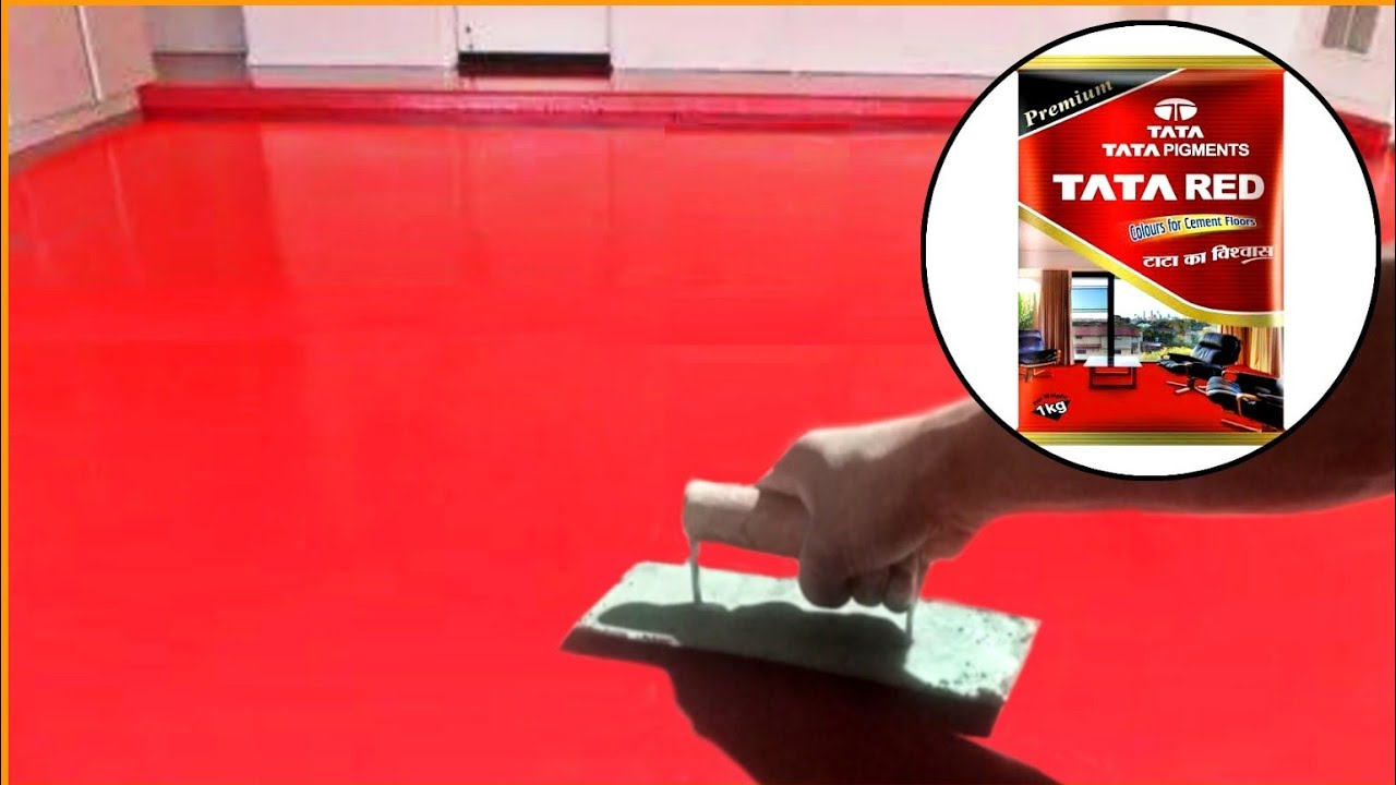 Floor finishing work, with sand and cement |TATA Red oxide colour | Bangladeshi Style