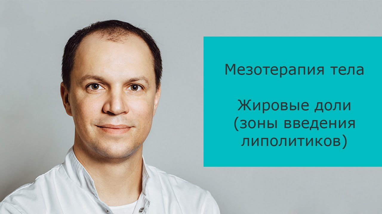 Мезотерапия тела. Жировые доли (зоны введения липолитиков)