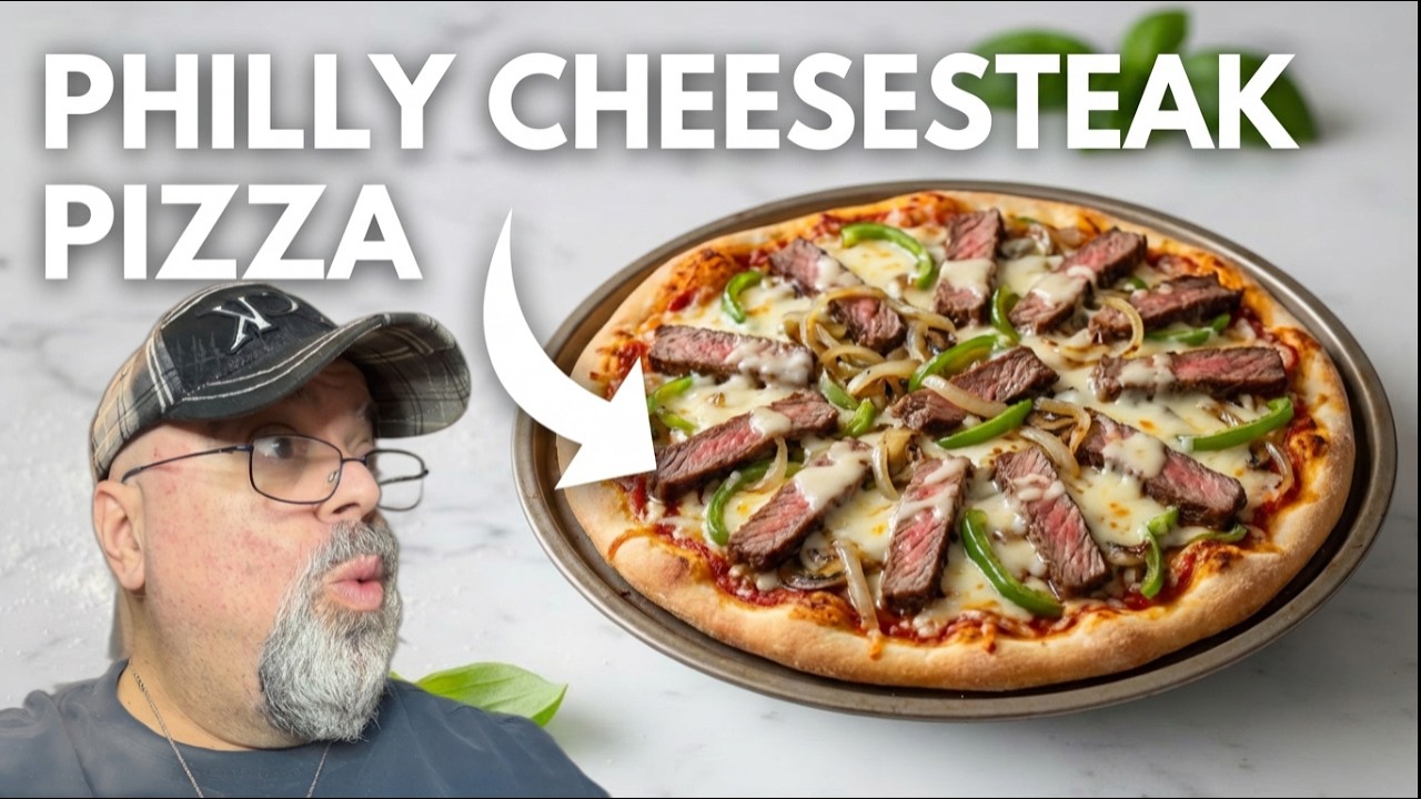 I MADE A PHILLY CHEESESTEAK PIZZA AND IT'S INSANE