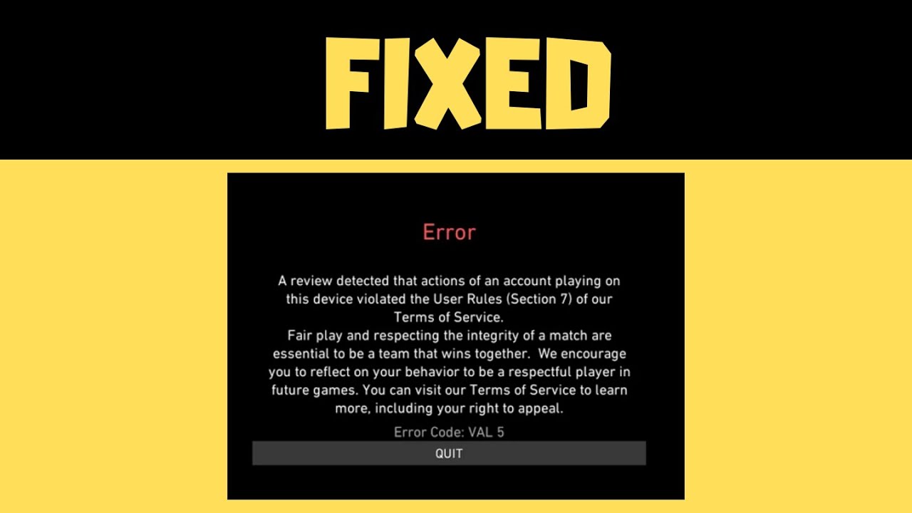 [SOLVED] Valorant Error Code VAL 5 The game has lost connection