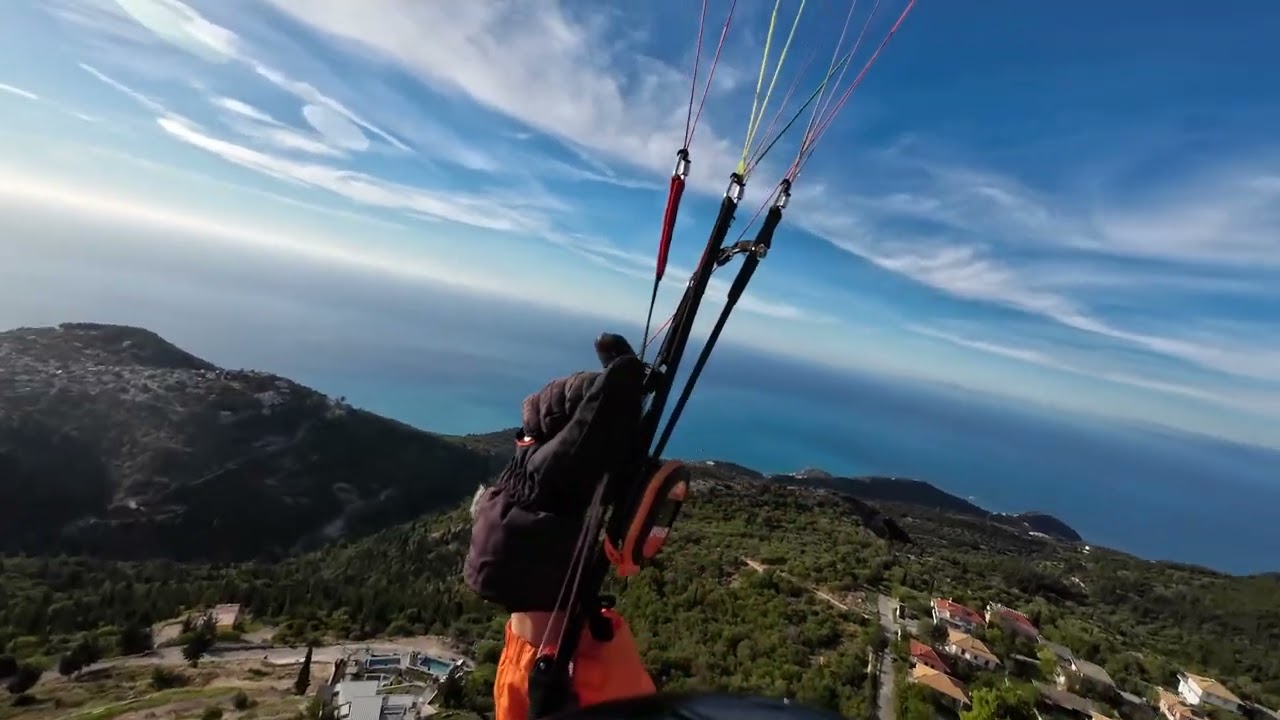 Lefkada nettes Abendflügerl gleitschirmfliegen paragleiten paragliding parapente