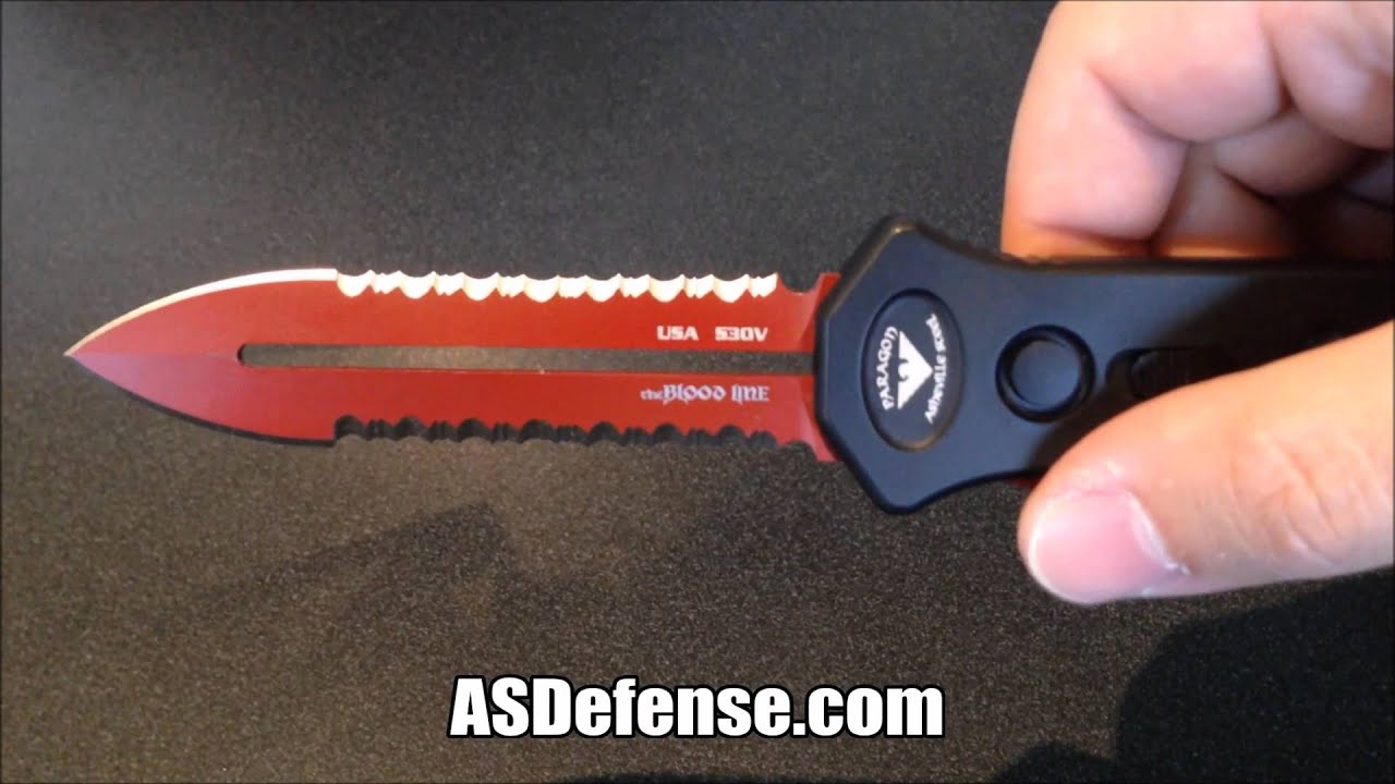 Paragon Devil's Tongue Out The Front Switchblade Knife