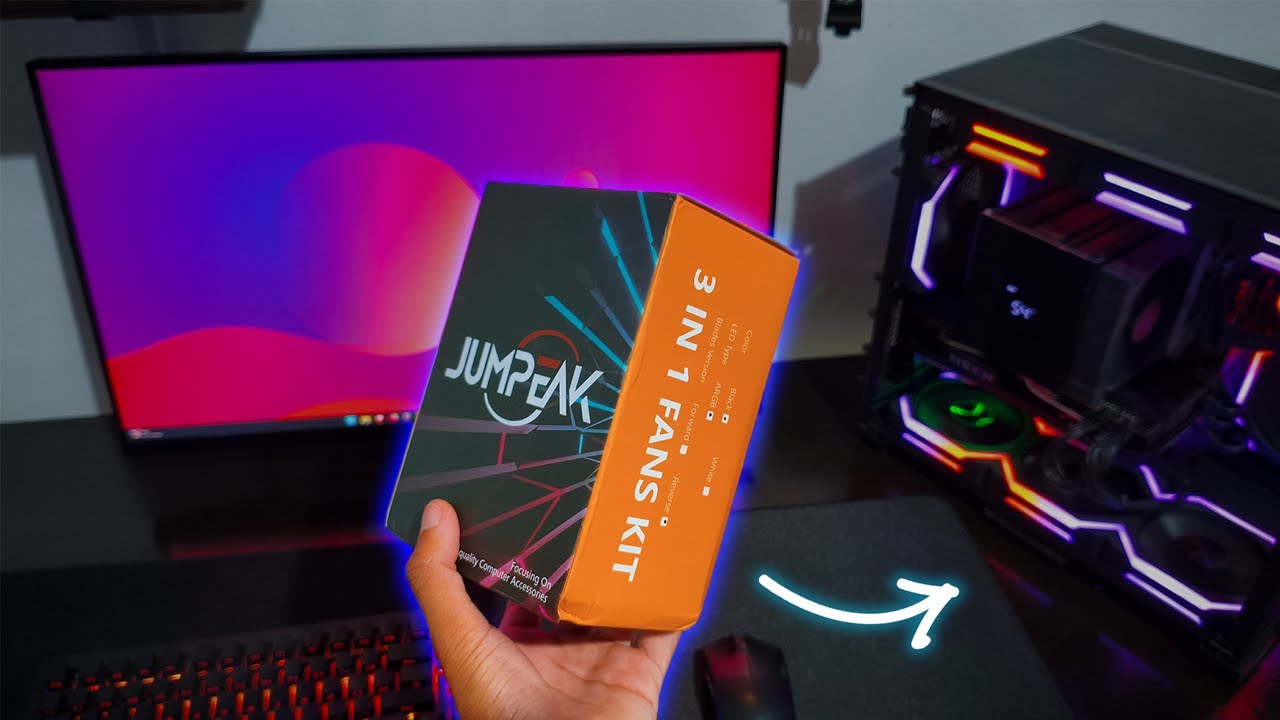 Troquei as fans do meu PC… o ANTES e DEPOIS é absurdo 🔥 | Jumpeak CS120