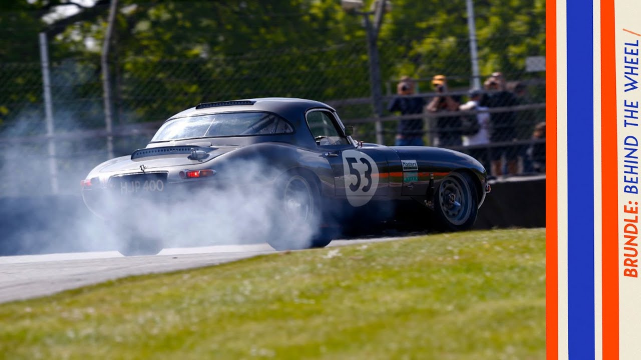 Qualifying a Jaguar E-Type at Brands Hatch | BRUNDLE: behind the wheel