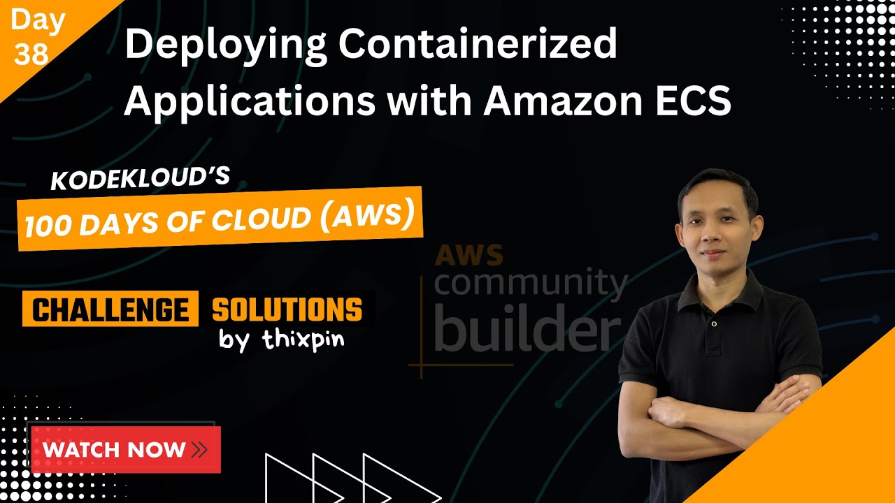 Day 38: Deploying Containerized Applications with Amazon ECS | 100 Days of Cloud (AWS)