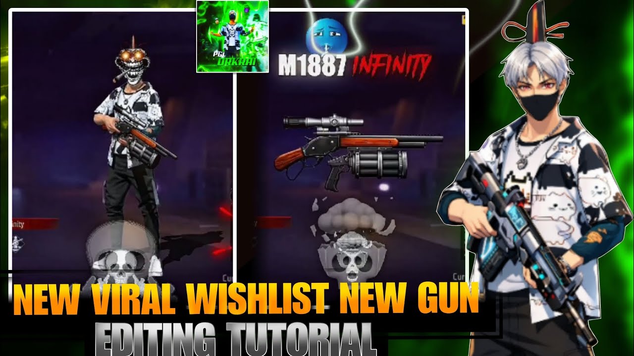 VIRAL Wishlist new gun editing tutorial 🤯like PGL DARKRAI and PGL FLASH || editing tutorial 