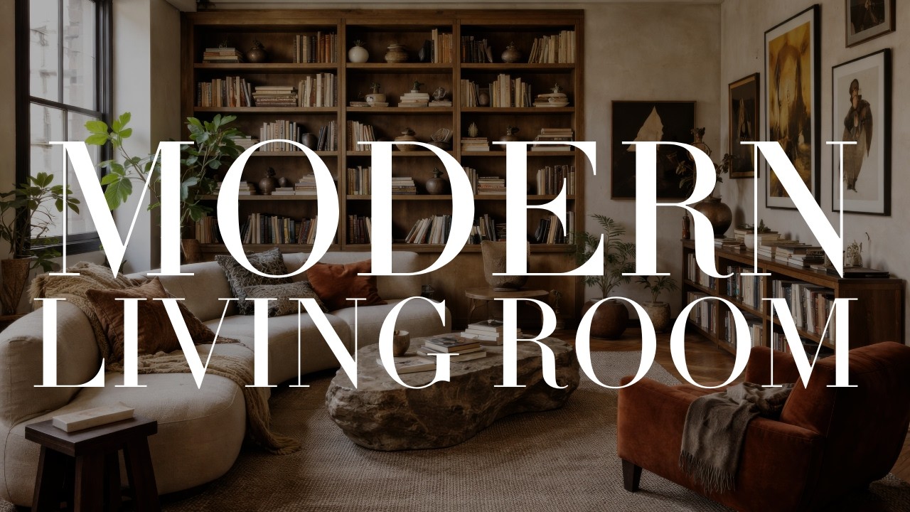 Modern Living Room Design | Warm, Cozy & Collected Interior Style