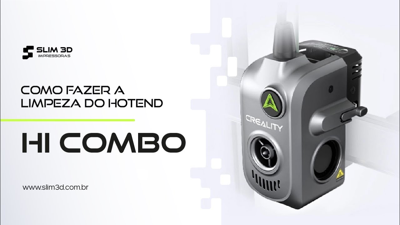 COMO fazer a LIMPEZA DO HOTEND em sua CREALITY HI COMBO