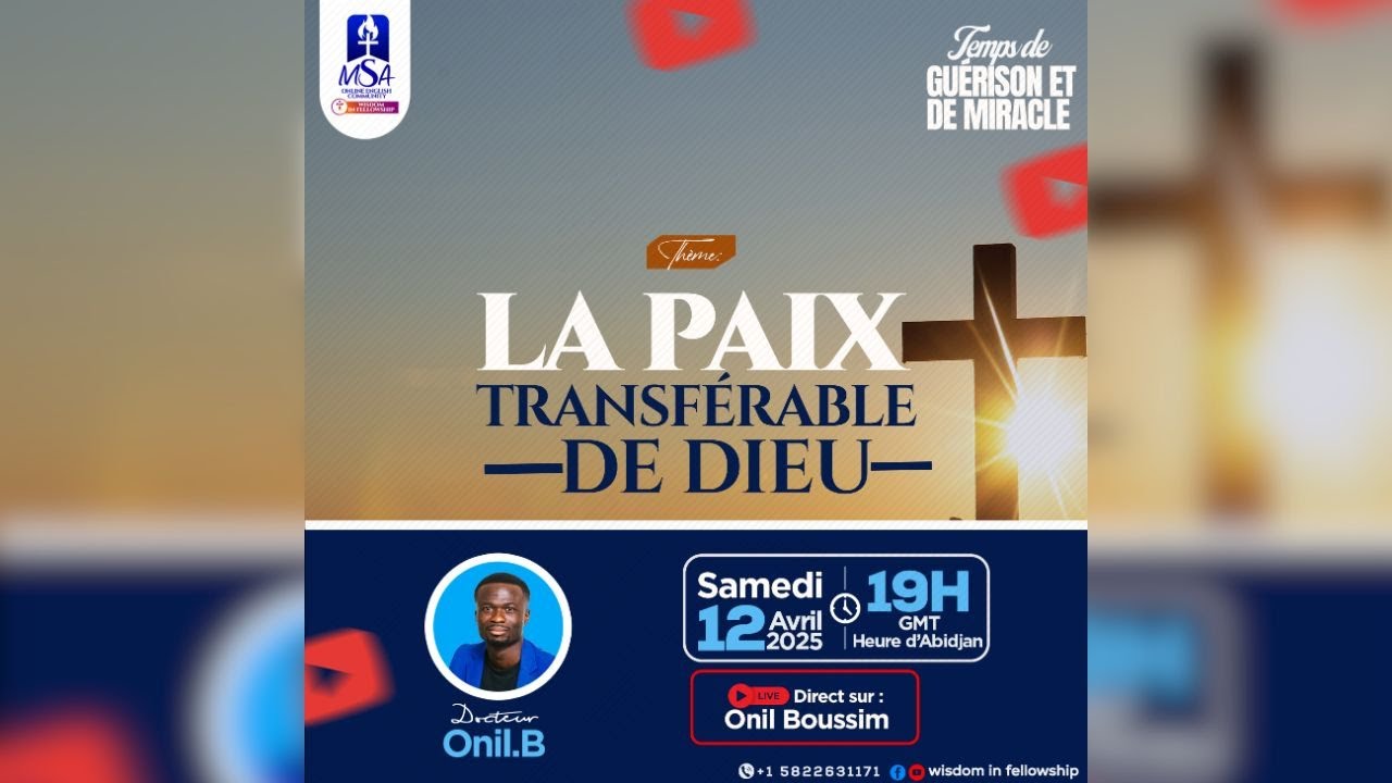 La paix transférable de Dieu (Onil B.)