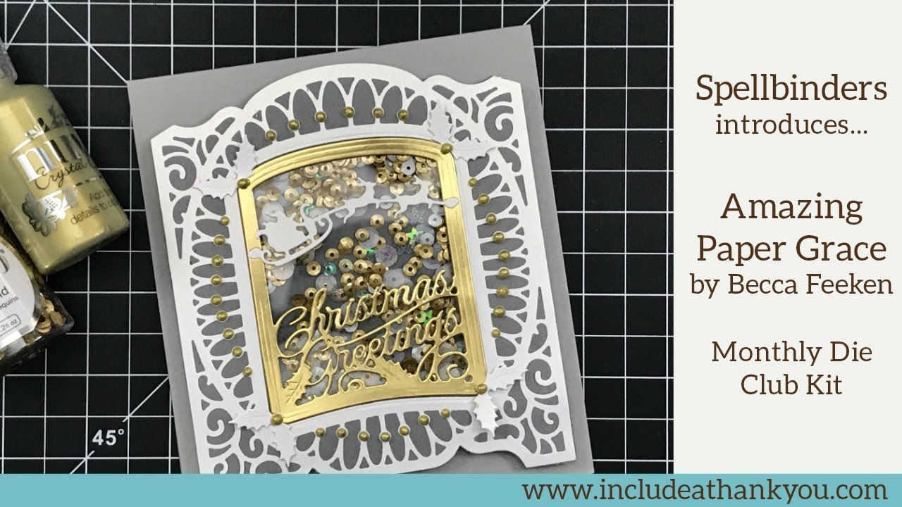 Spellbinders | NEW Monthly Die Club Kit | Amazing Paper Grace by Becca Feeken