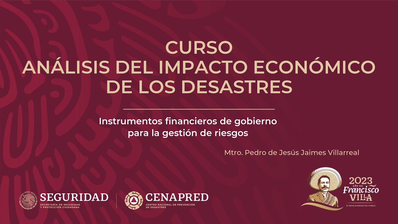 Curso  Análisis del impacto económico de los desastres, Tema 1