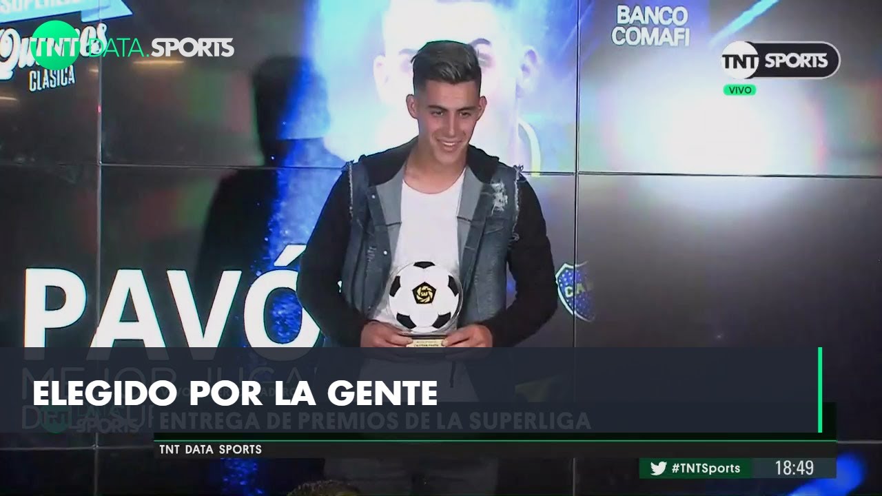 Cristian Pav&oacute;n, elegido el mejor jugador de la Superliga Argentina 2017/2018