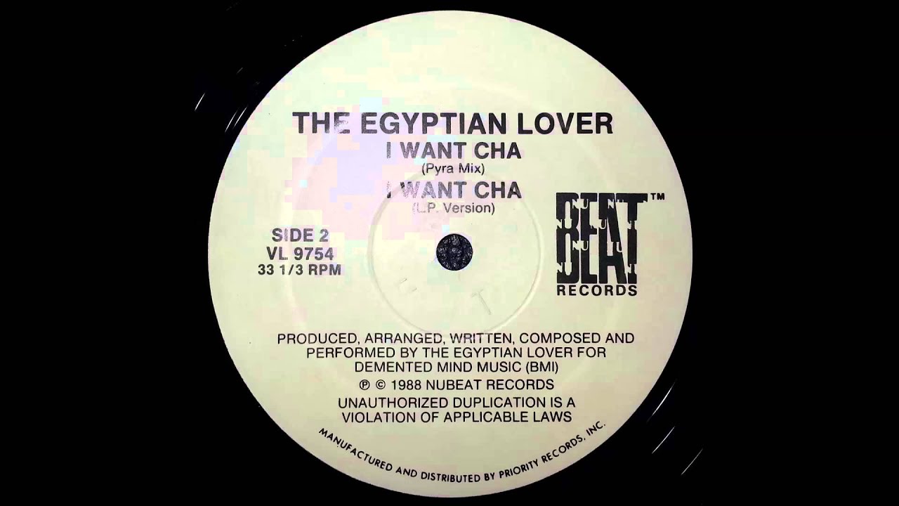 The Egyptian Lover - I want cha (LP Version)