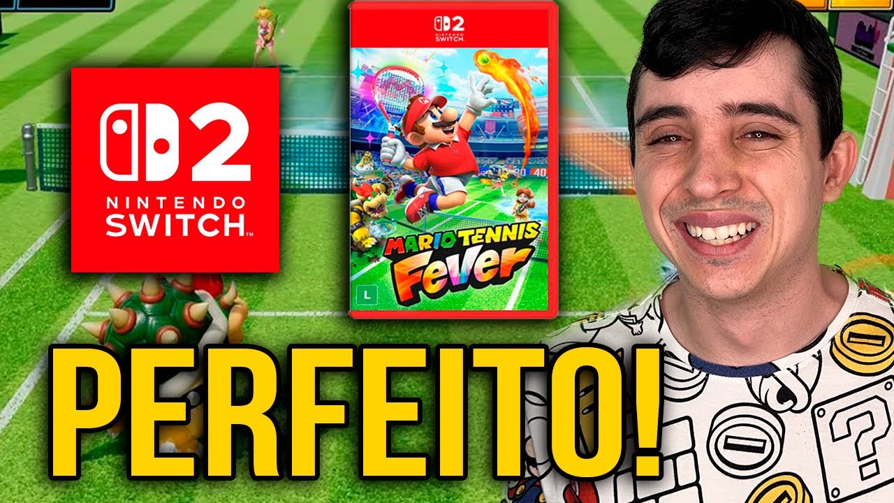 JOGUEI MARIO TENNIS FEVER DO NINTENDO SWITCH 2! [CONVIDADO PELA NINTENDO]