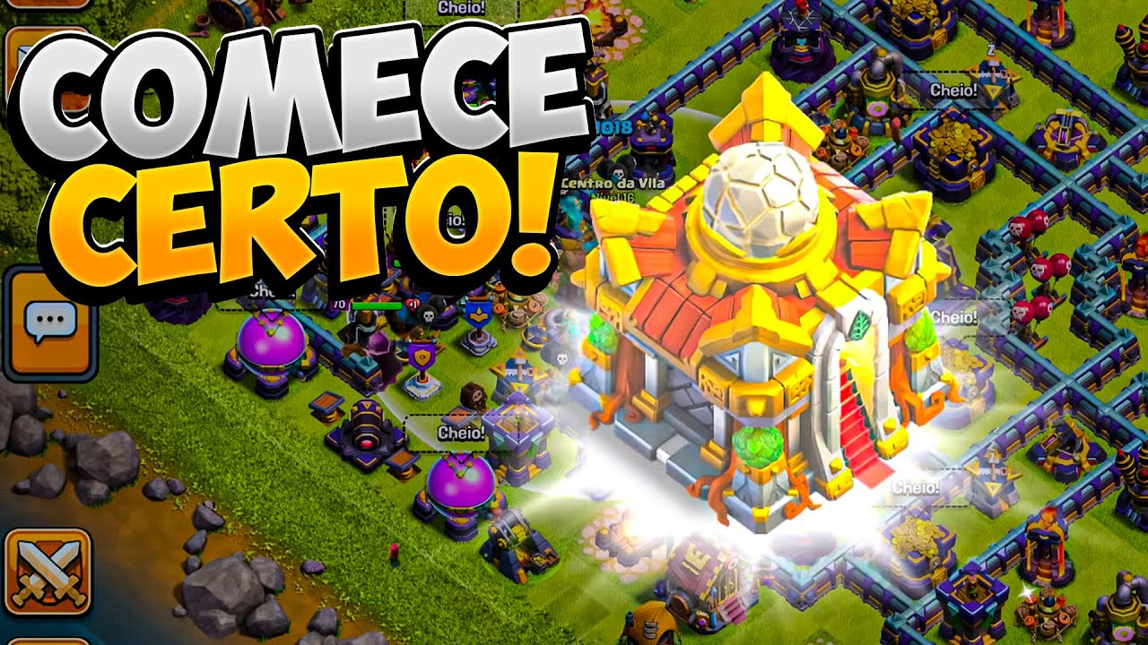 GUIA DEFINITIVO para Come&ccedil;ar Muito bem no Cv16 - Clash of Clans!