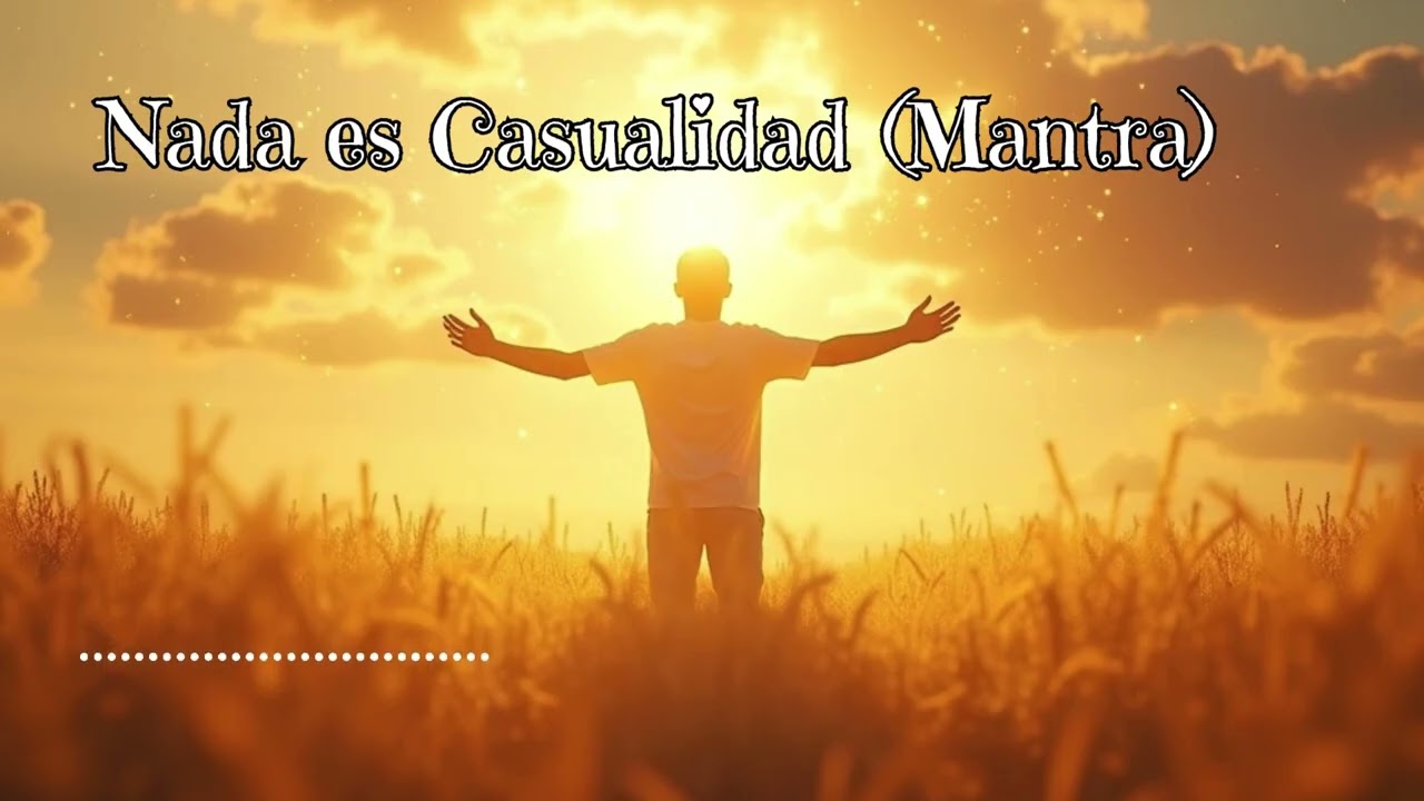 ❤️💫Nada es casualidad Mantra version Masculina | Canción Espiritual de Gratitud y Confianza (528 Hz)