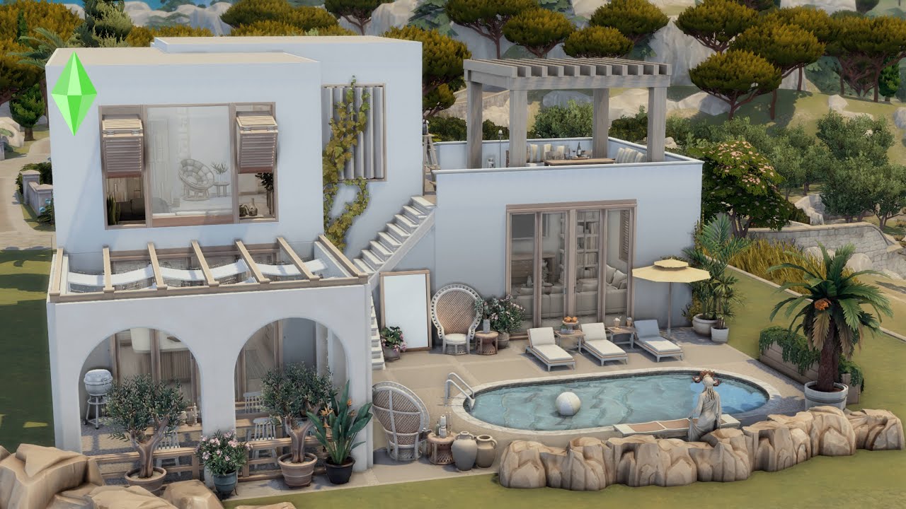 Mediterranean House | The Sims 4 Speed Build | Tartosa