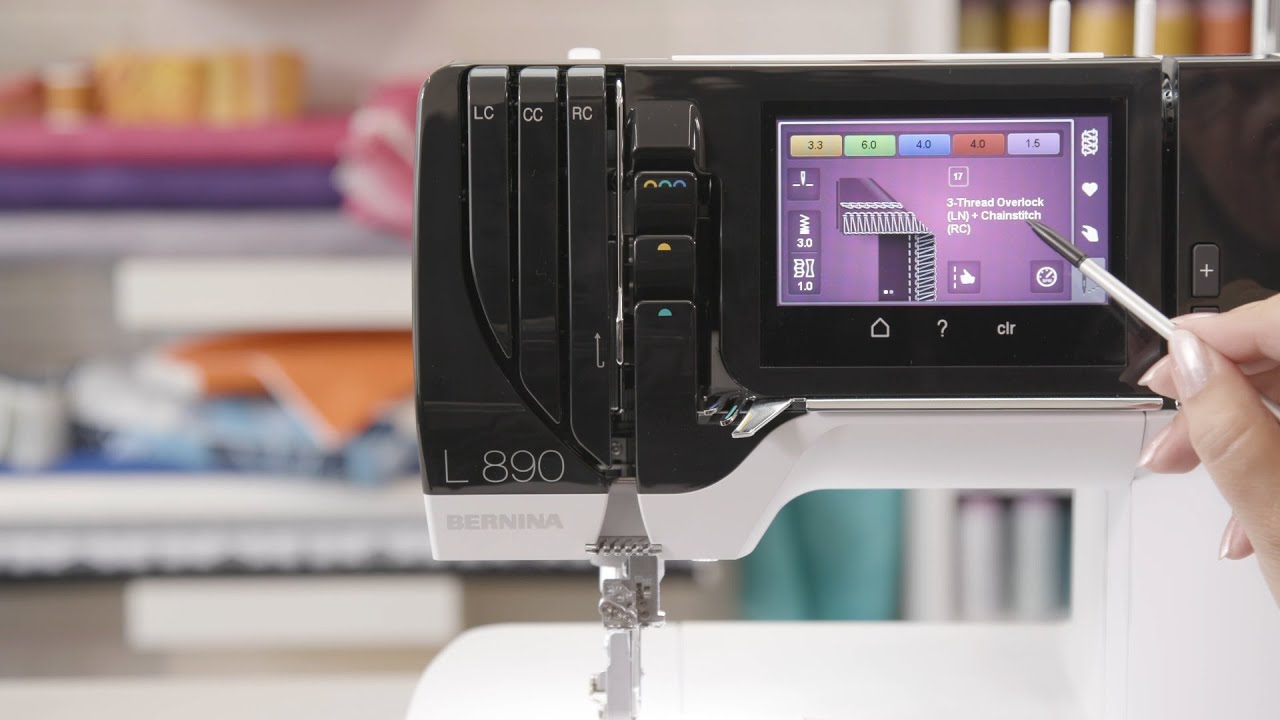 L 890 Overlocker / Coverstitch Combo: Stitch Selection, User Mode, Machine Settings
