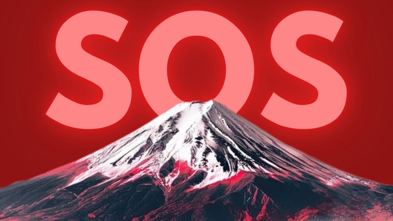 WHO BUILT THIS LARGE SOS SIGN IN THE MIDDLE OF JAPAN?