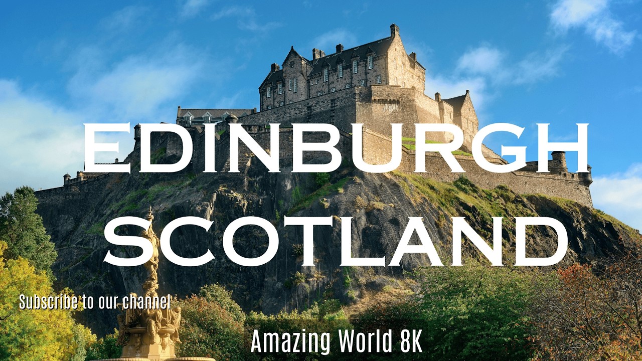 Edinburgh Scotland 4K Drone City Views 🇬🇧 | Stunning Aerial Tour of the Historic Capital